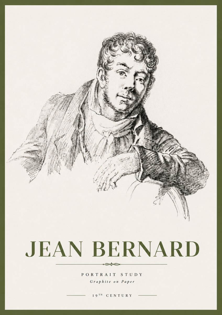 Jean Bernard French Portrait Study No4 - Juliste