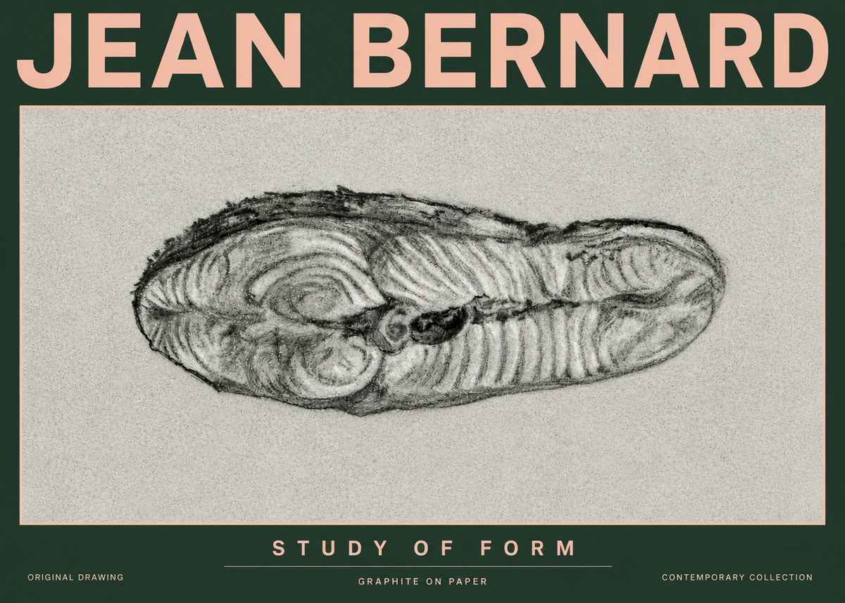 Jean Bernard Study of Form I No6 - Juliste