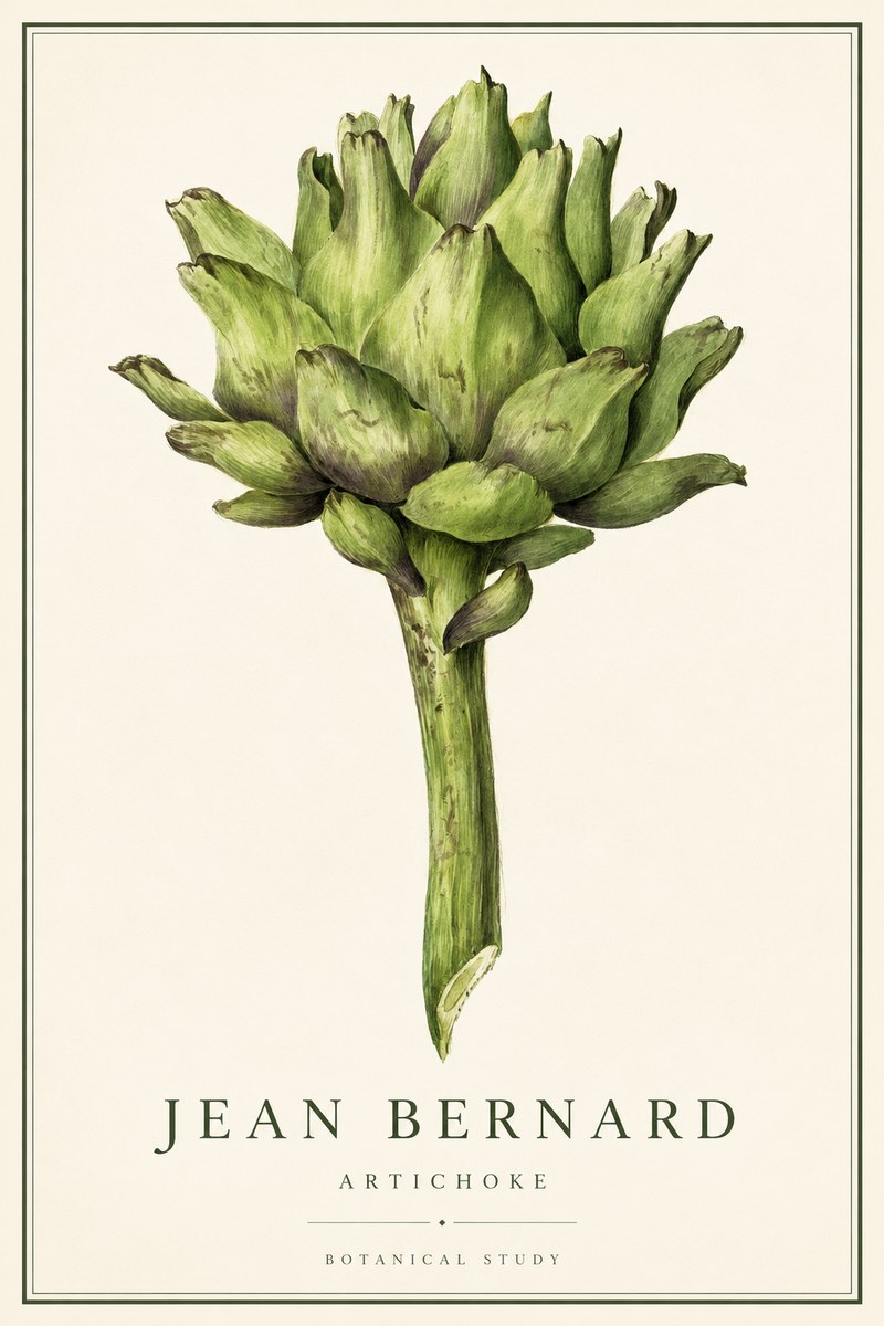 Jean Bernard Green Artichoke No3 - Juliste