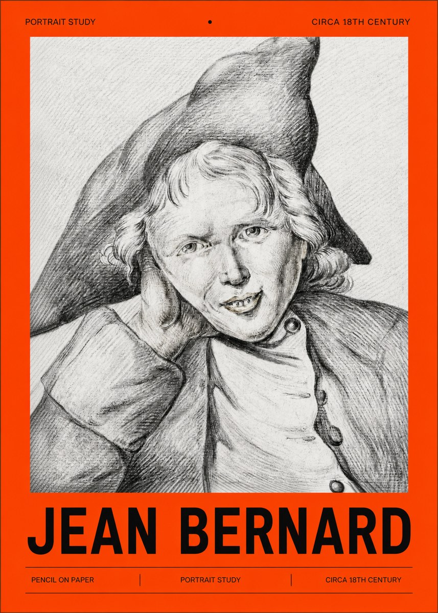Jean Bernard Portrait Study VII No2 - Juliste