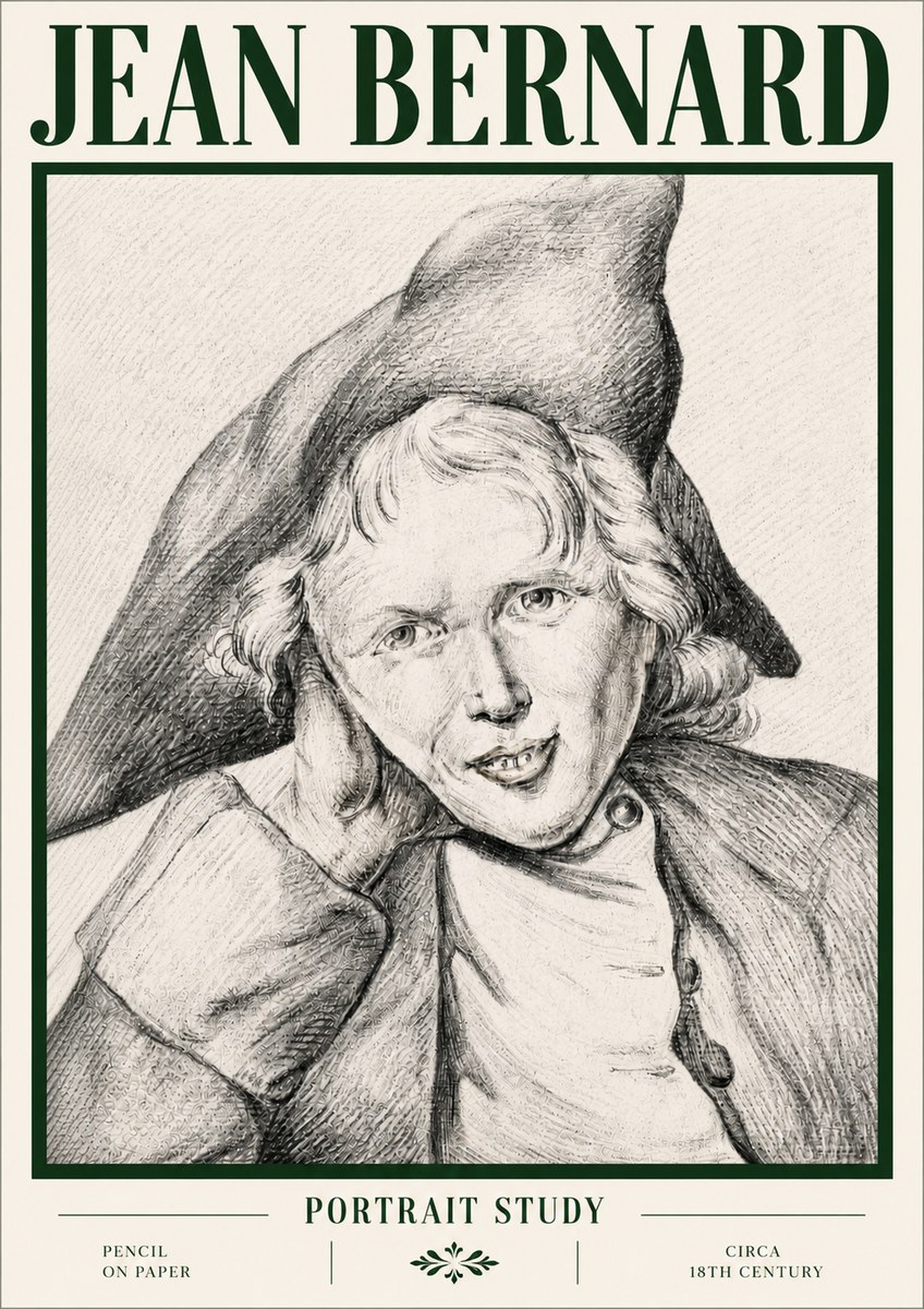 Jean Bernard Portrait Study VII No4 - Juliste