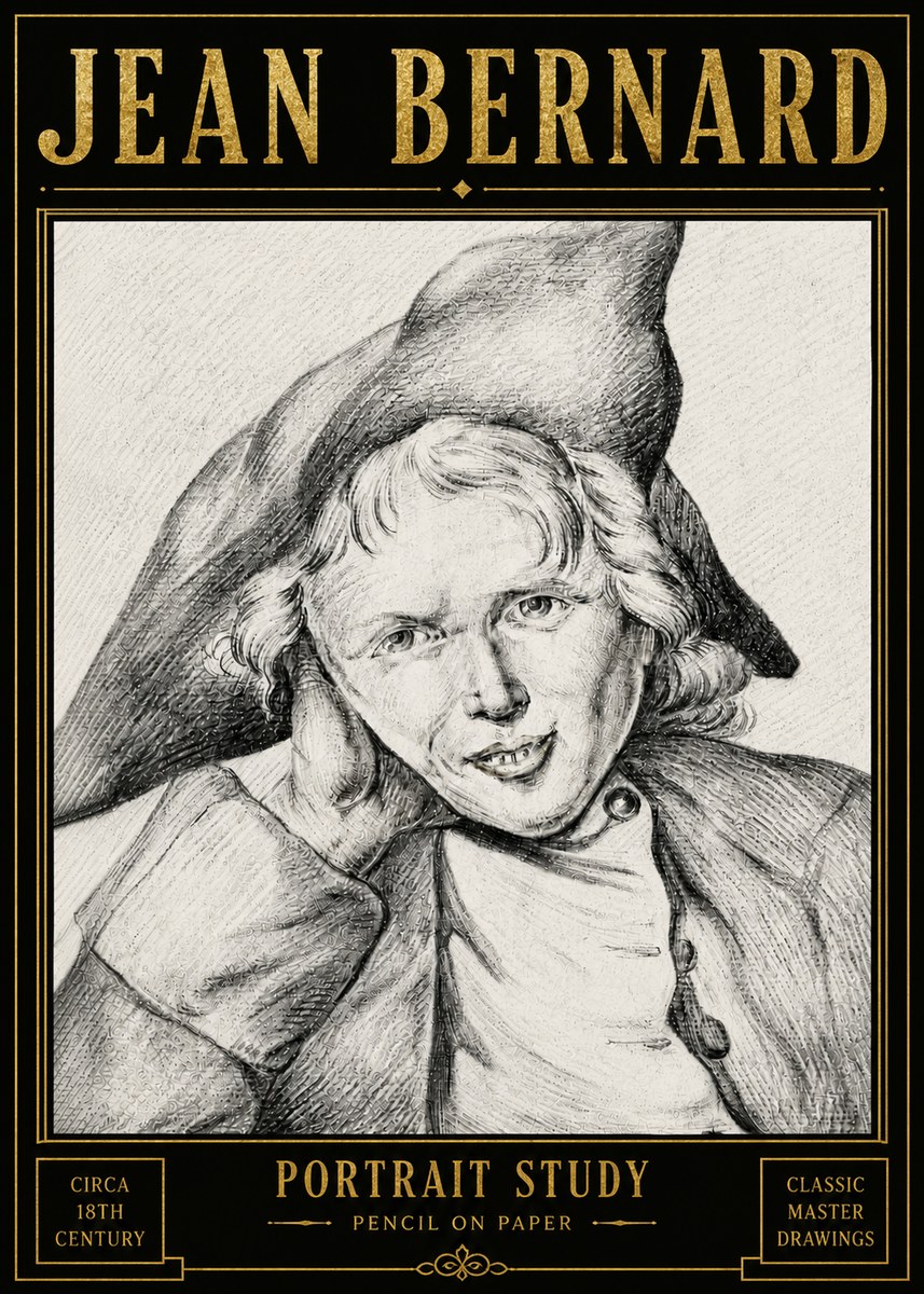 Jean Bernard Portrait Study VII No6 - Juliste
