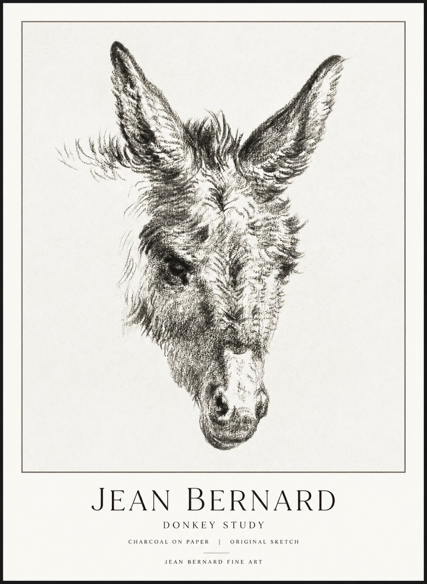 Jean Bernard Donkey Study IV No3 - Juliste