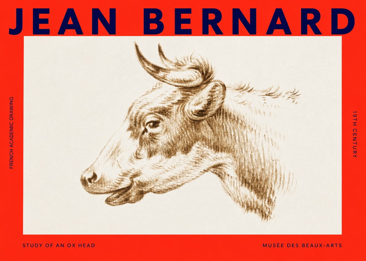 Jean Bernard Bovine Study II No4 - Juliste
