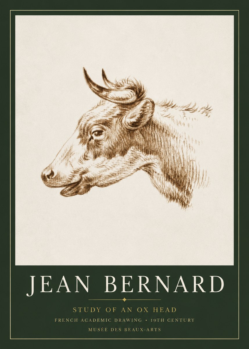 Jean Bernard Bovine Study II No5 - Juliste