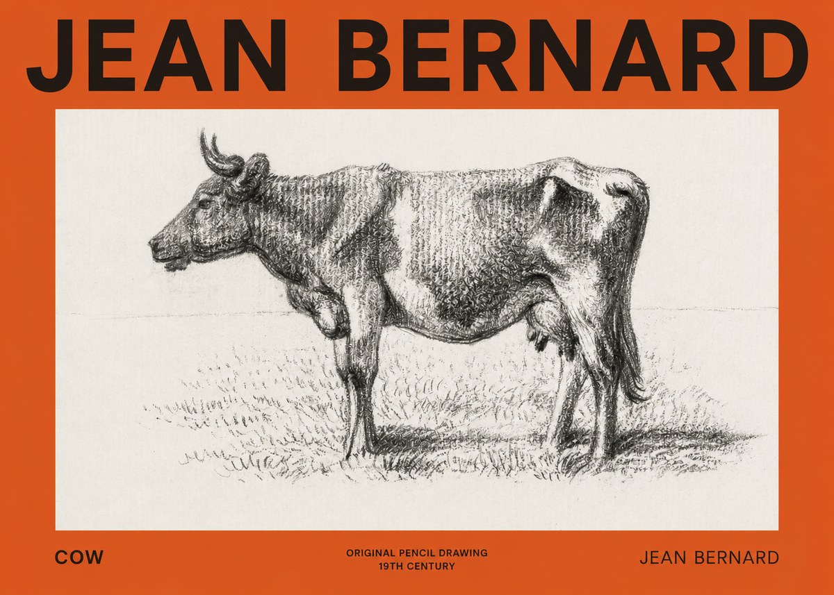 Jean Bernard Cow I No2 - Juliste