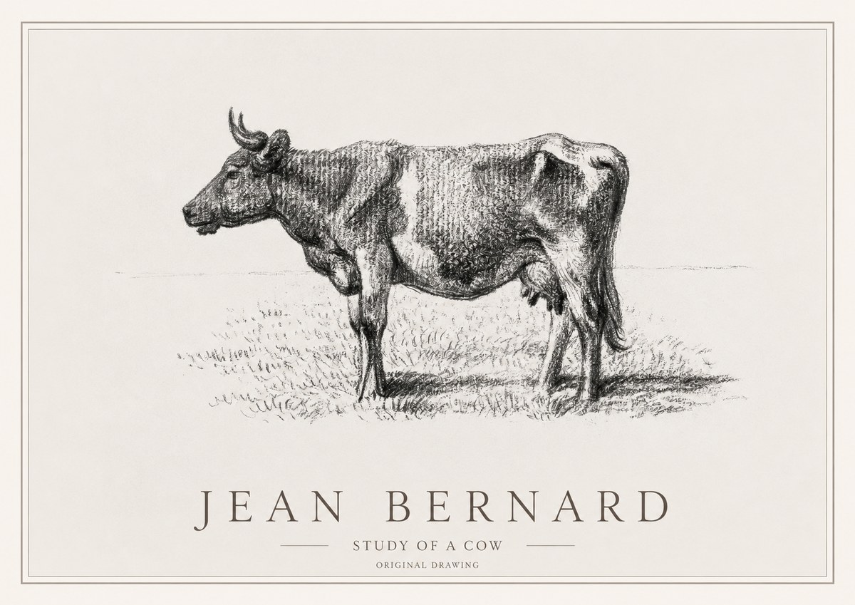 Jean Bernard Cow I No3 - Juliste