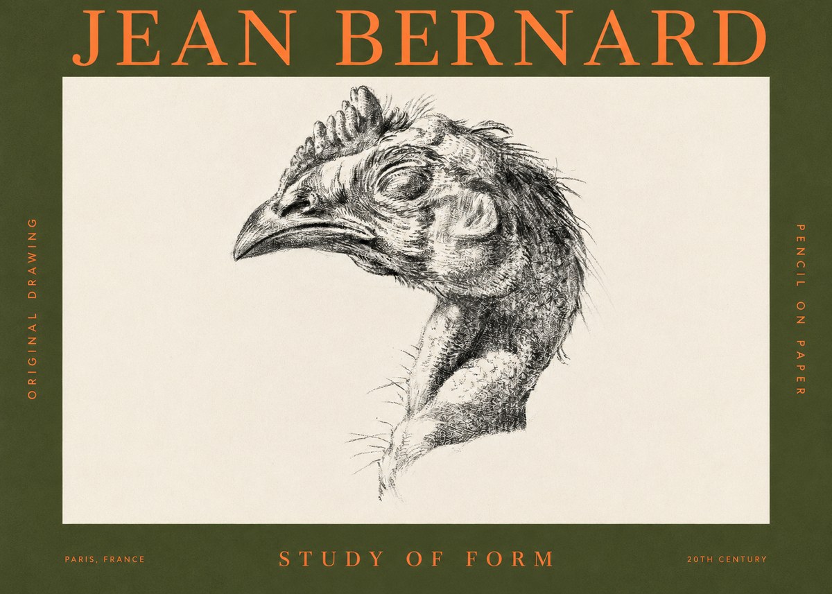 Jean Bernard Study of Form II No2 - Juliste