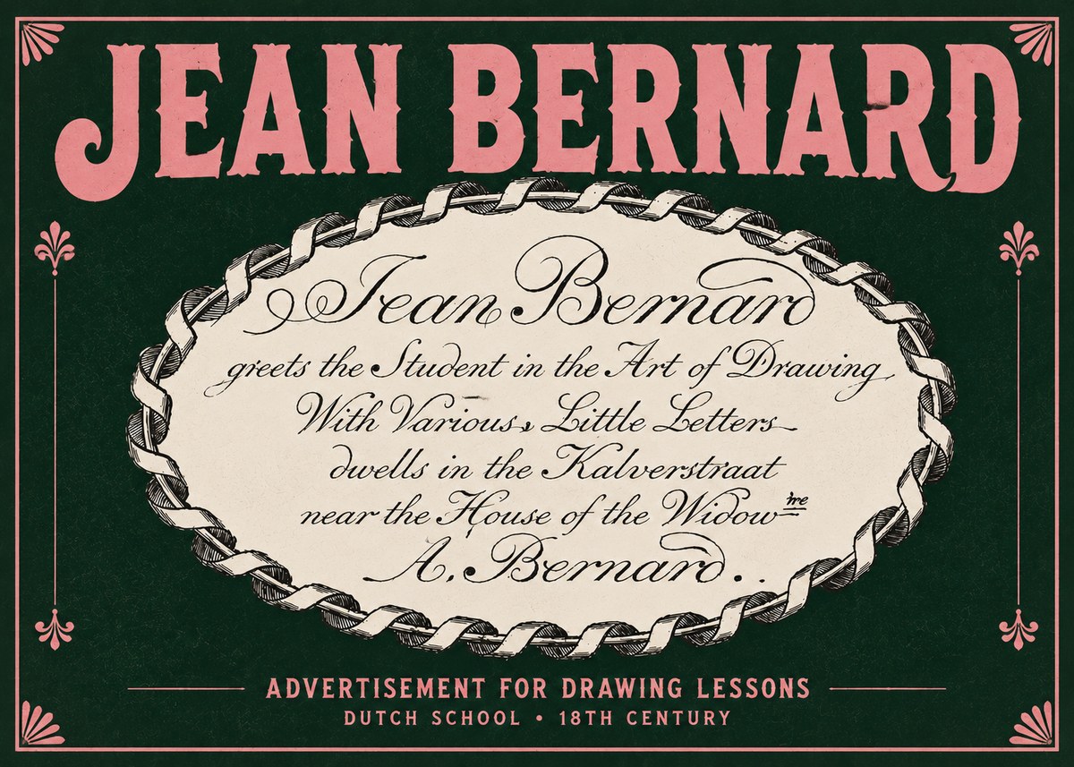 Jean Bernard Jean Bernard - Teacher of the Art of Drawing No5 - Juliste