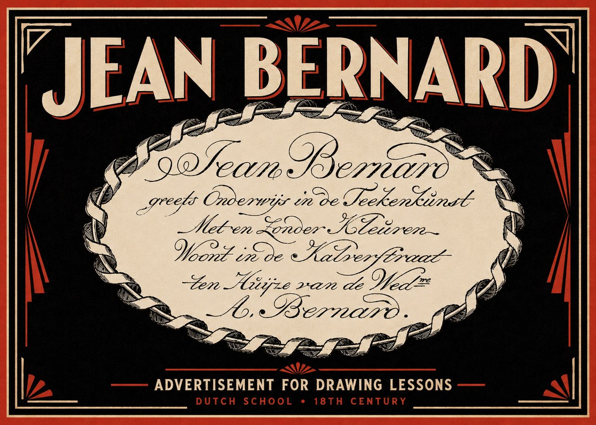 Jean Bernard Jean Bernard - Teacher of the Art of Drawing No6 - Juliste