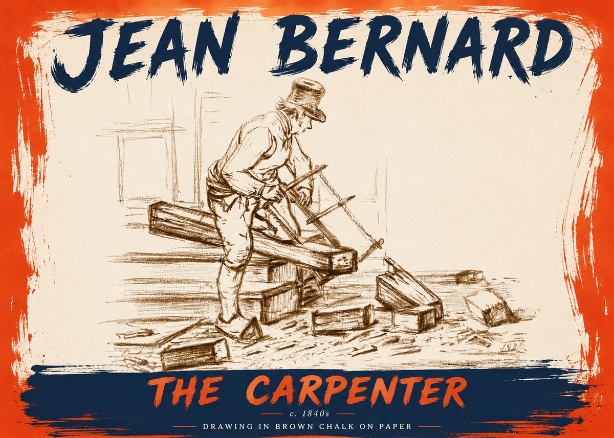 Jean Bernard The Carpenter No6 - Juliste