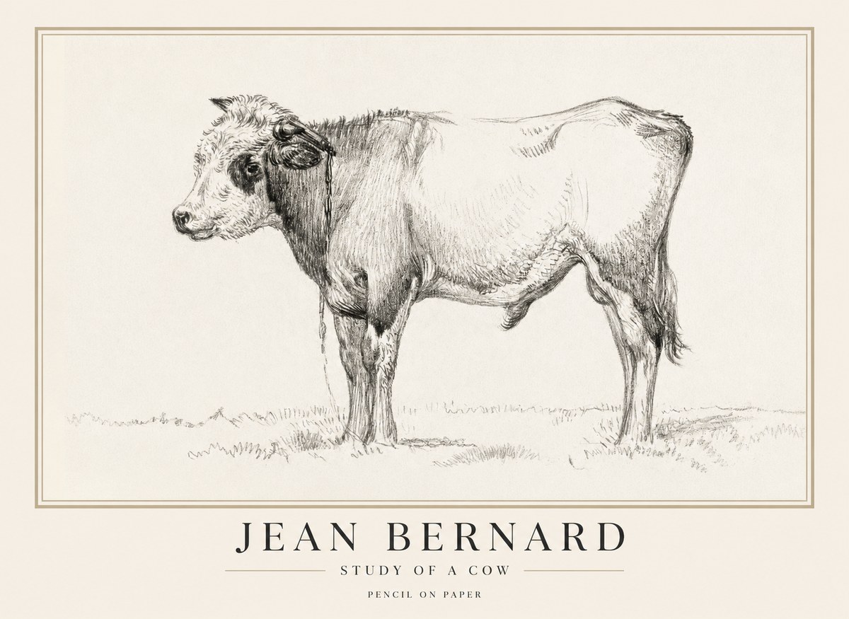 Jean Bernard The Young Bull No5 - Juliste