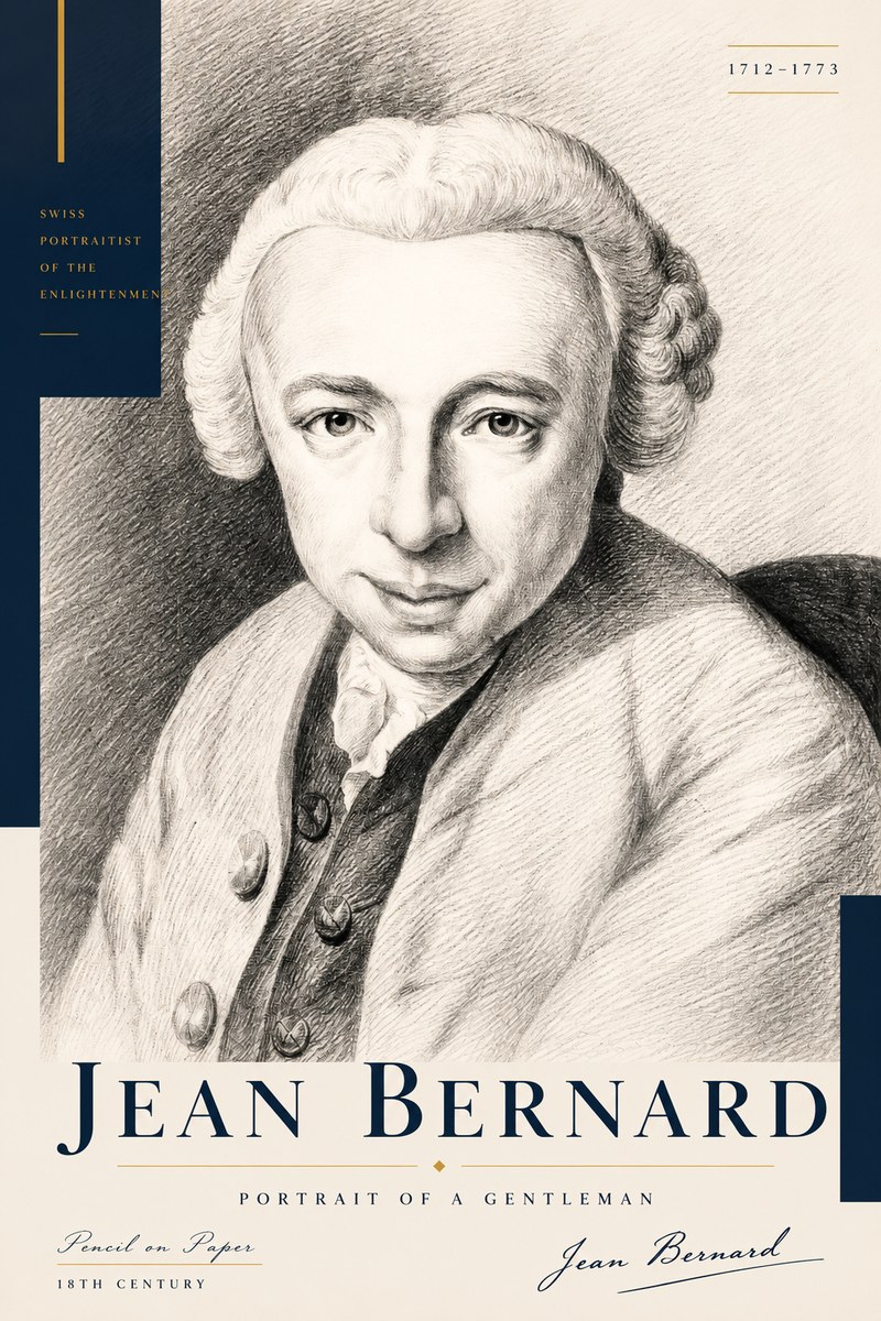 Jean Bernard Portrait of a Gentleman I No3 - Juliste