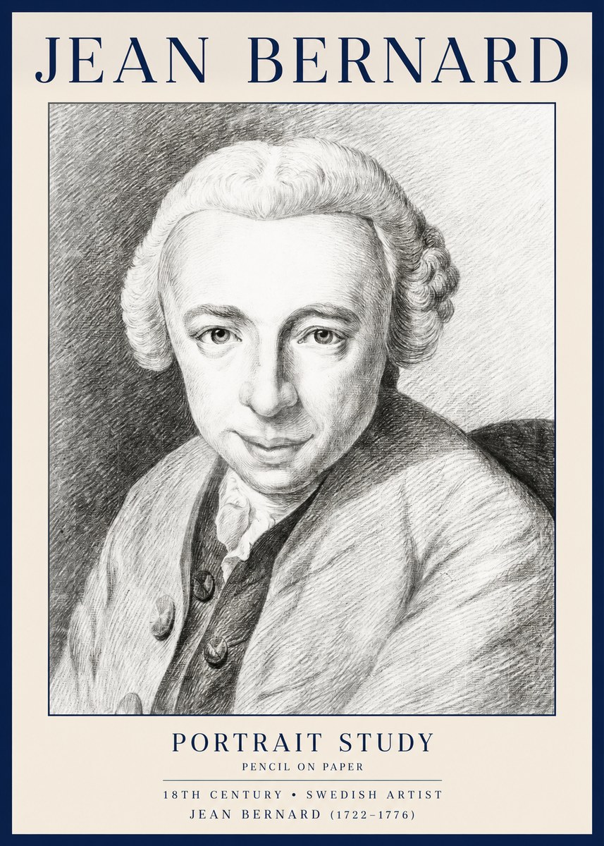 Jean Bernard Portrait of a Gentleman I No4 - Juliste