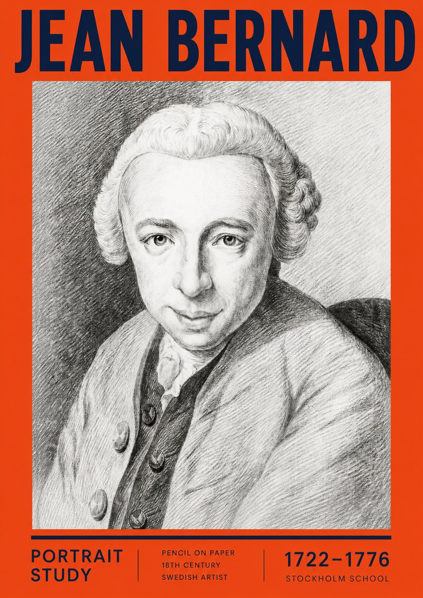 Jean Bernard Portrait of a Gentleman I No5 - Juliste