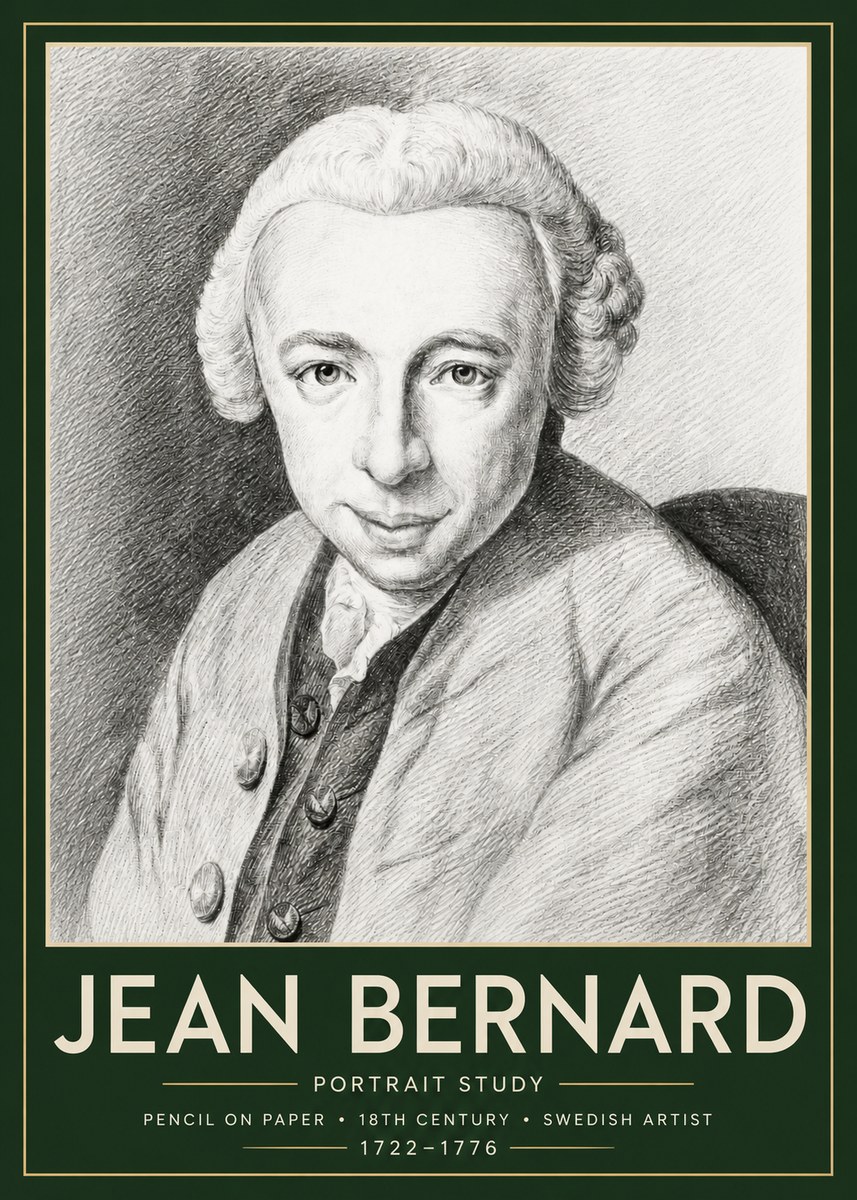 Jean Bernard Portrait of a Gentleman I No6 - Juliste
