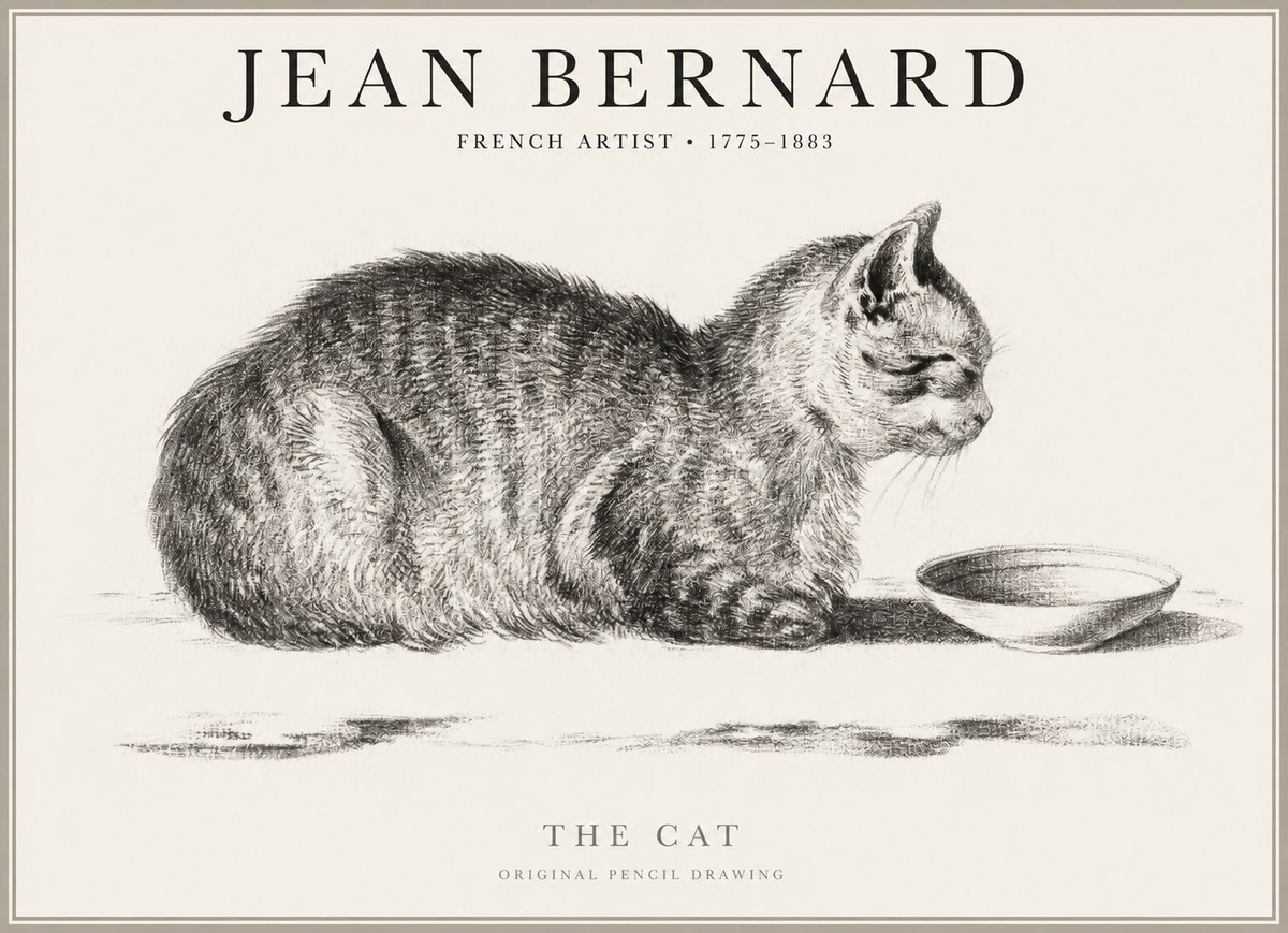 Jean Bernard The Cat No1 - Juliste