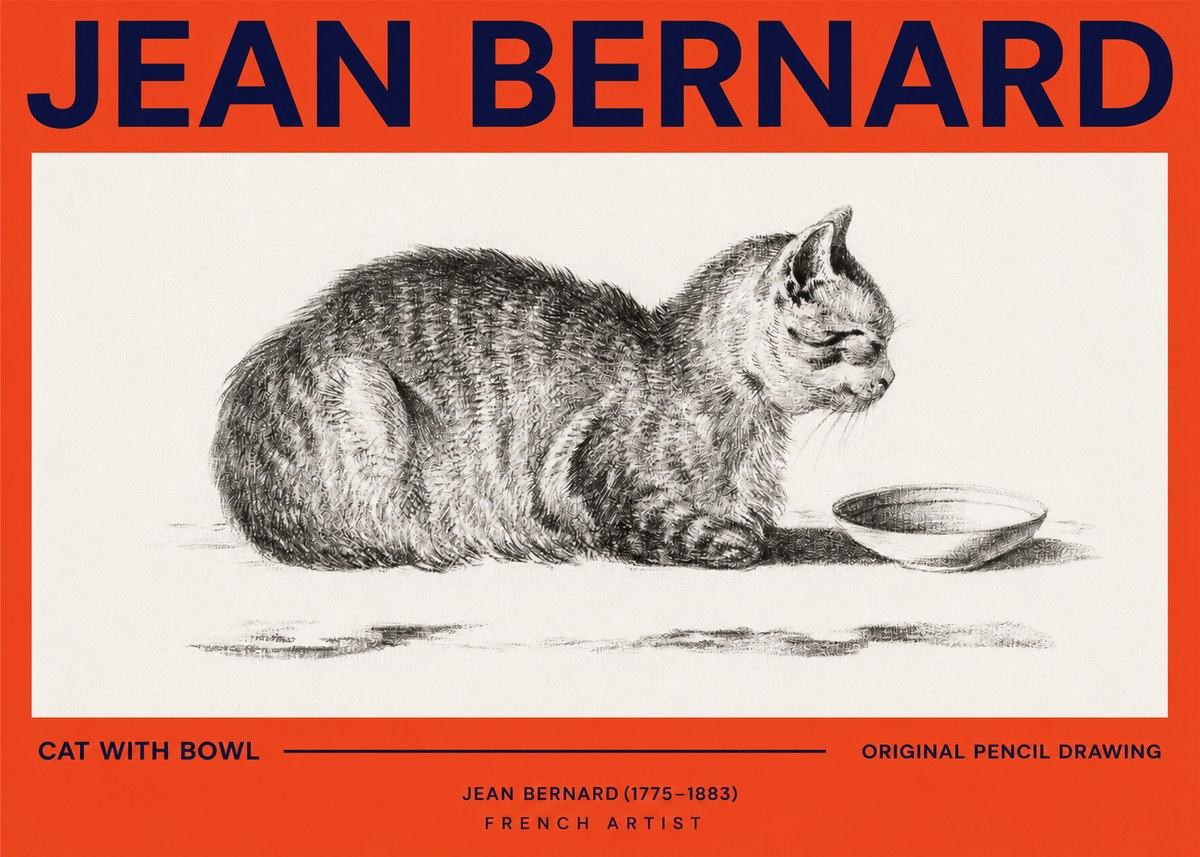 Jean Bernard The Cat No3 - Juliste