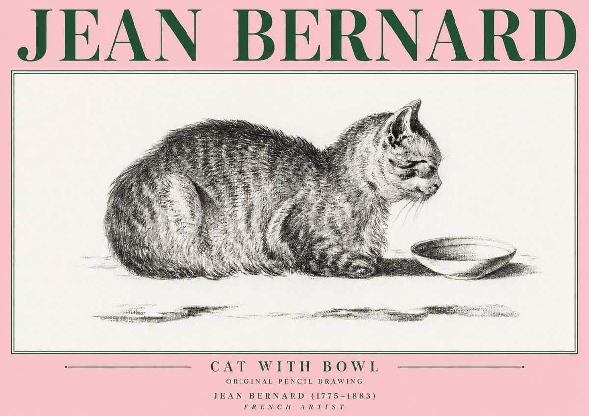 Jean Bernard The Cat No4 - Juliste