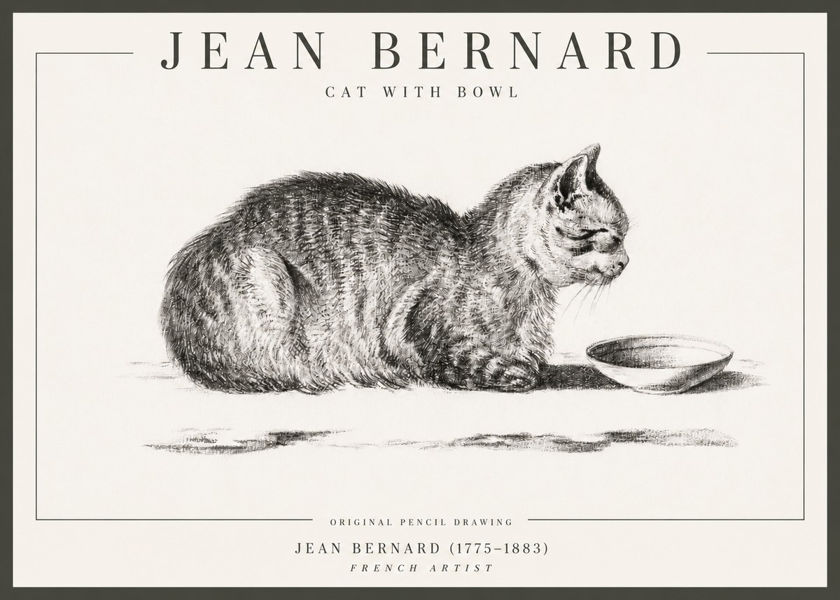Jean Bernard The Cat No5 - Juliste