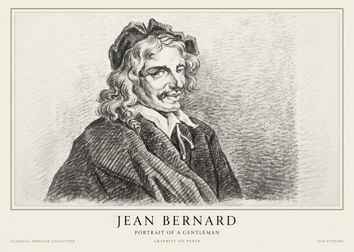 Jean Bernard Portrait of a Gentleman II No1 - Juliste