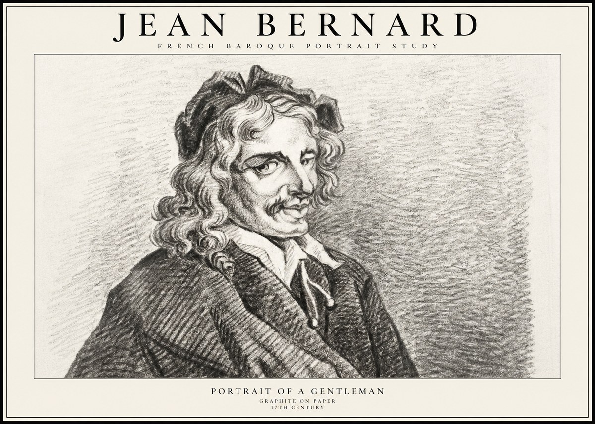 Jean Bernard Portrait of a Gentleman II No2 - Juliste