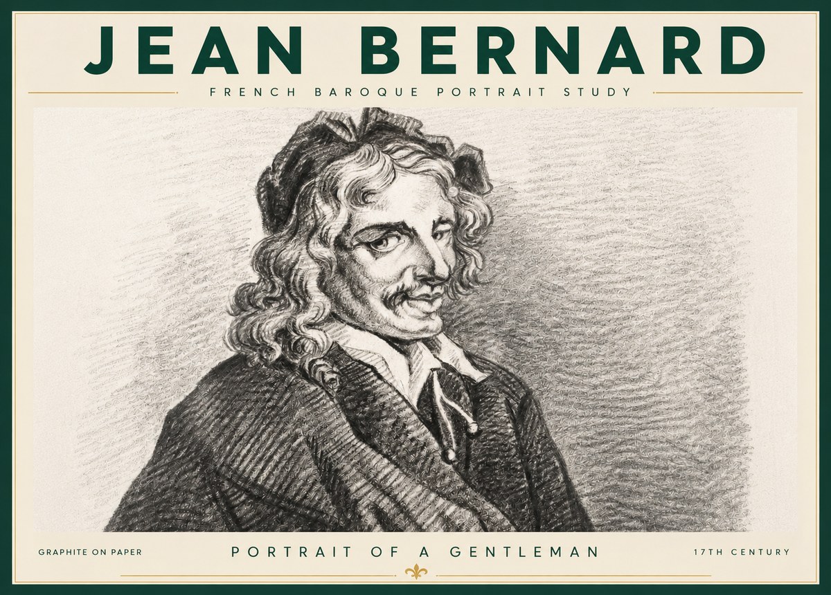 Jean Bernard Portrait of a Gentleman II No4 - Juliste