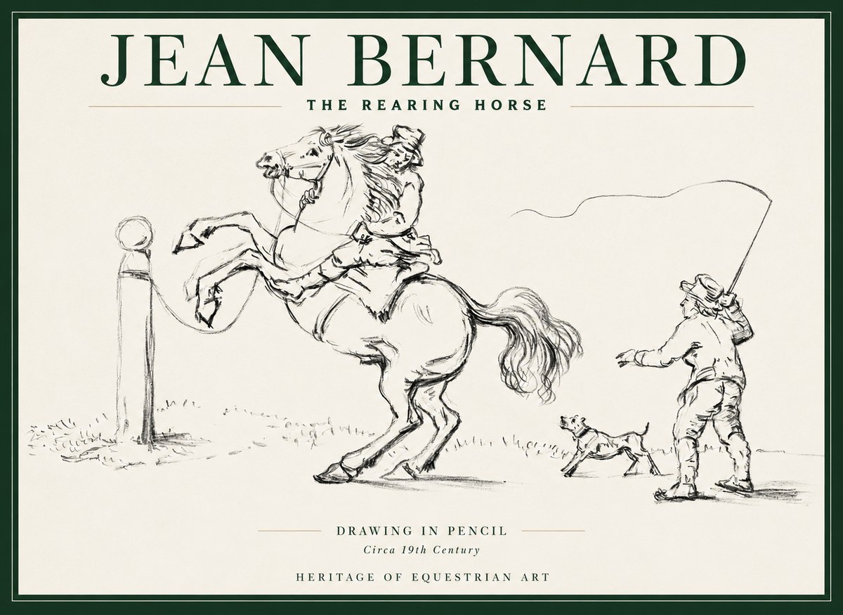 Jean Bernard The Rearing Horse I No2 - Juliste