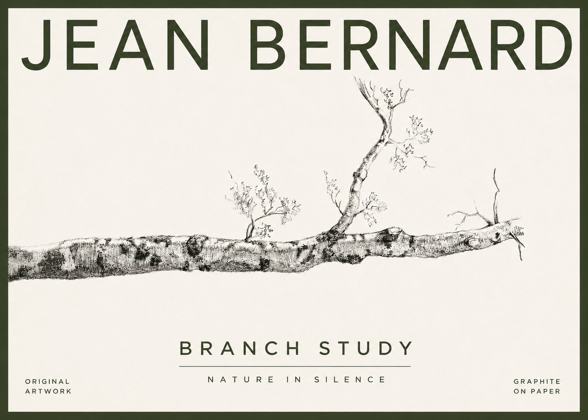 Jean Bernard Tree Branch Study No4 - Juliste