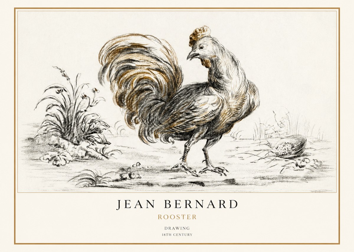 Jean Bernard Rooster No1 - Juliste