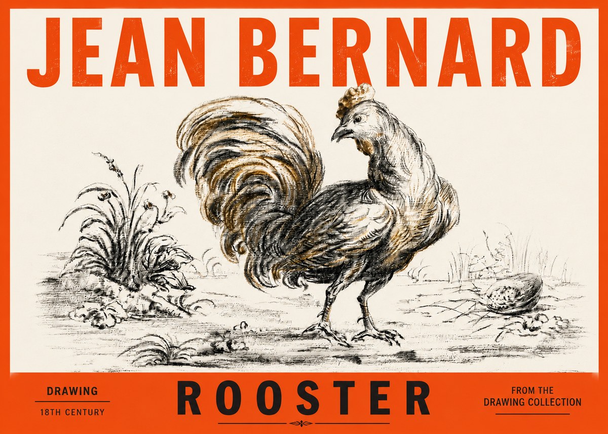 Jean Bernard Rooster No4 - Juliste