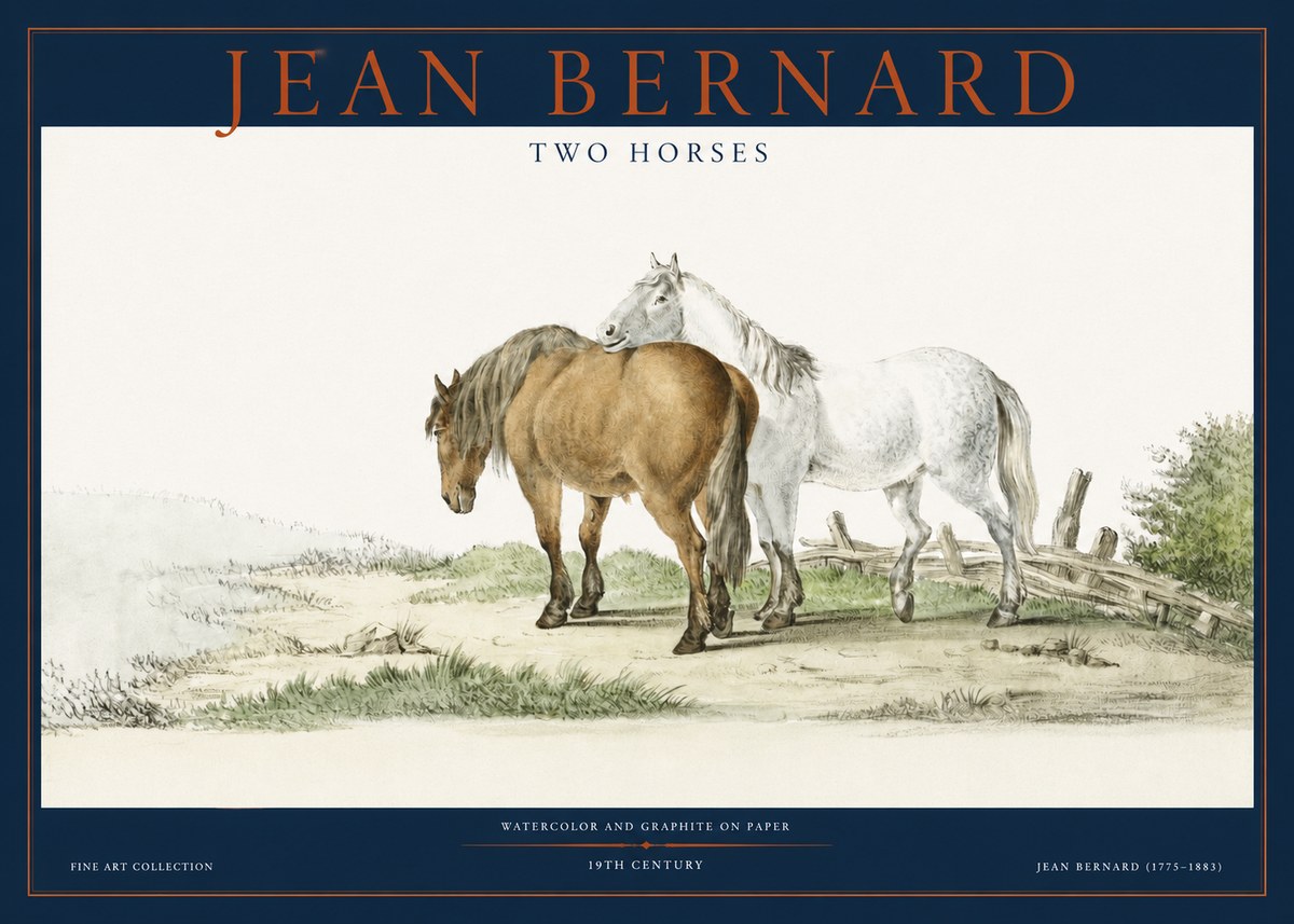 Jean Bernard Two Horses II No2 - Juliste