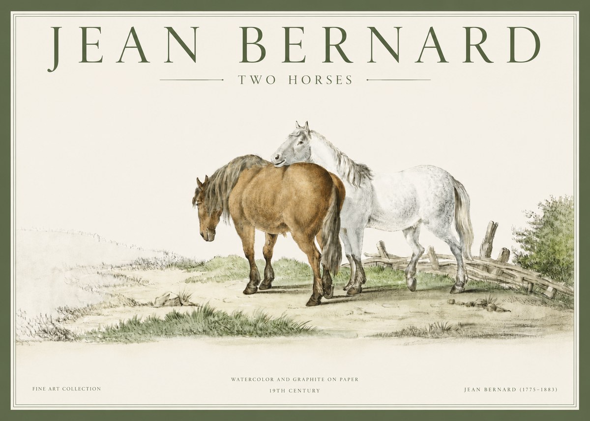 Jean Bernard Two Horses II No3 - Juliste