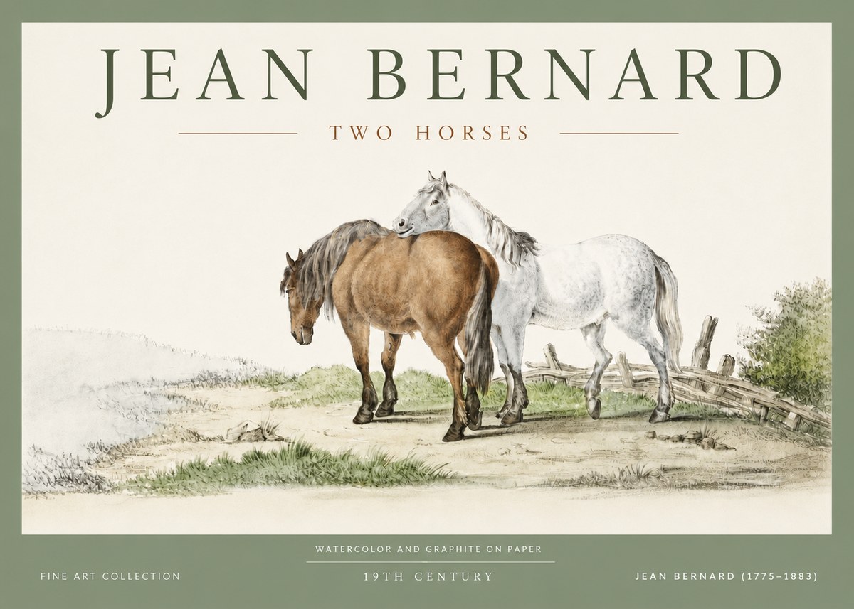 Jean Bernard Two Horses II No4 - Juliste