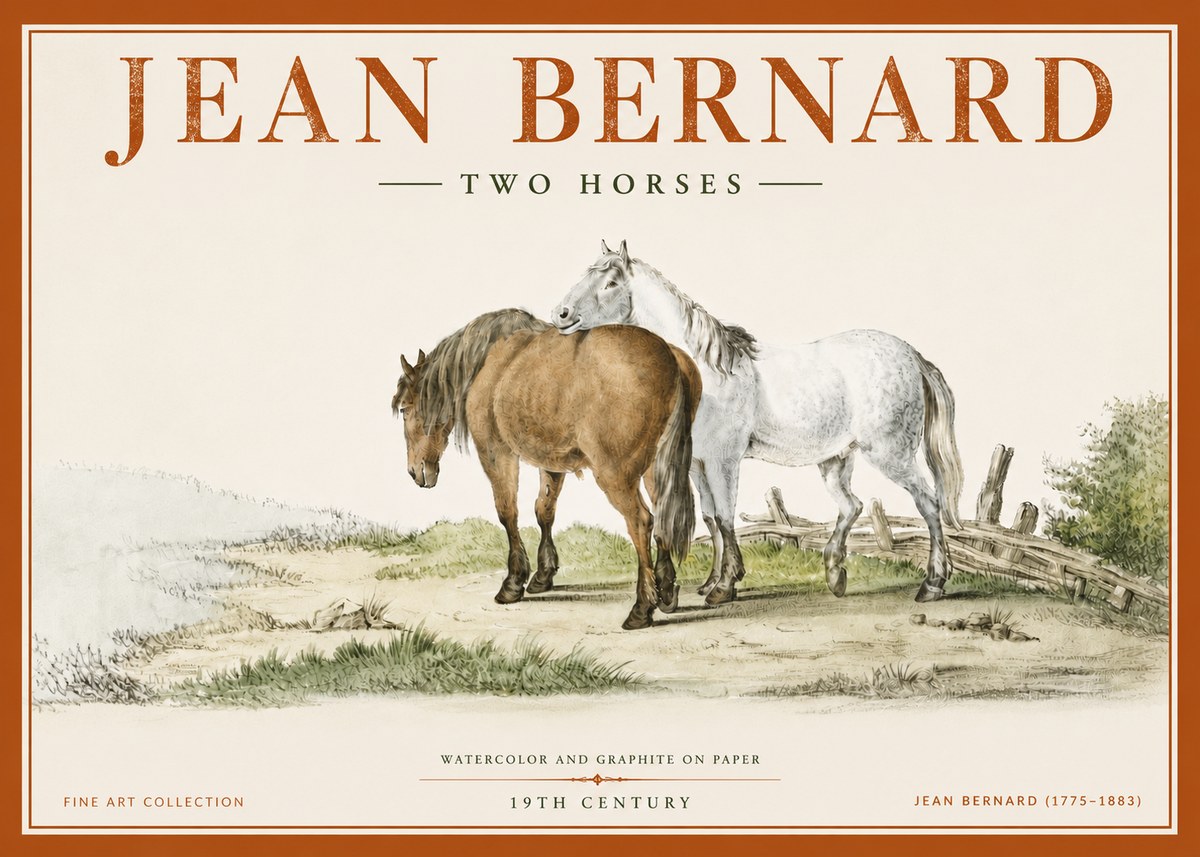 Jean Bernard Two Horses II No5 - Juliste