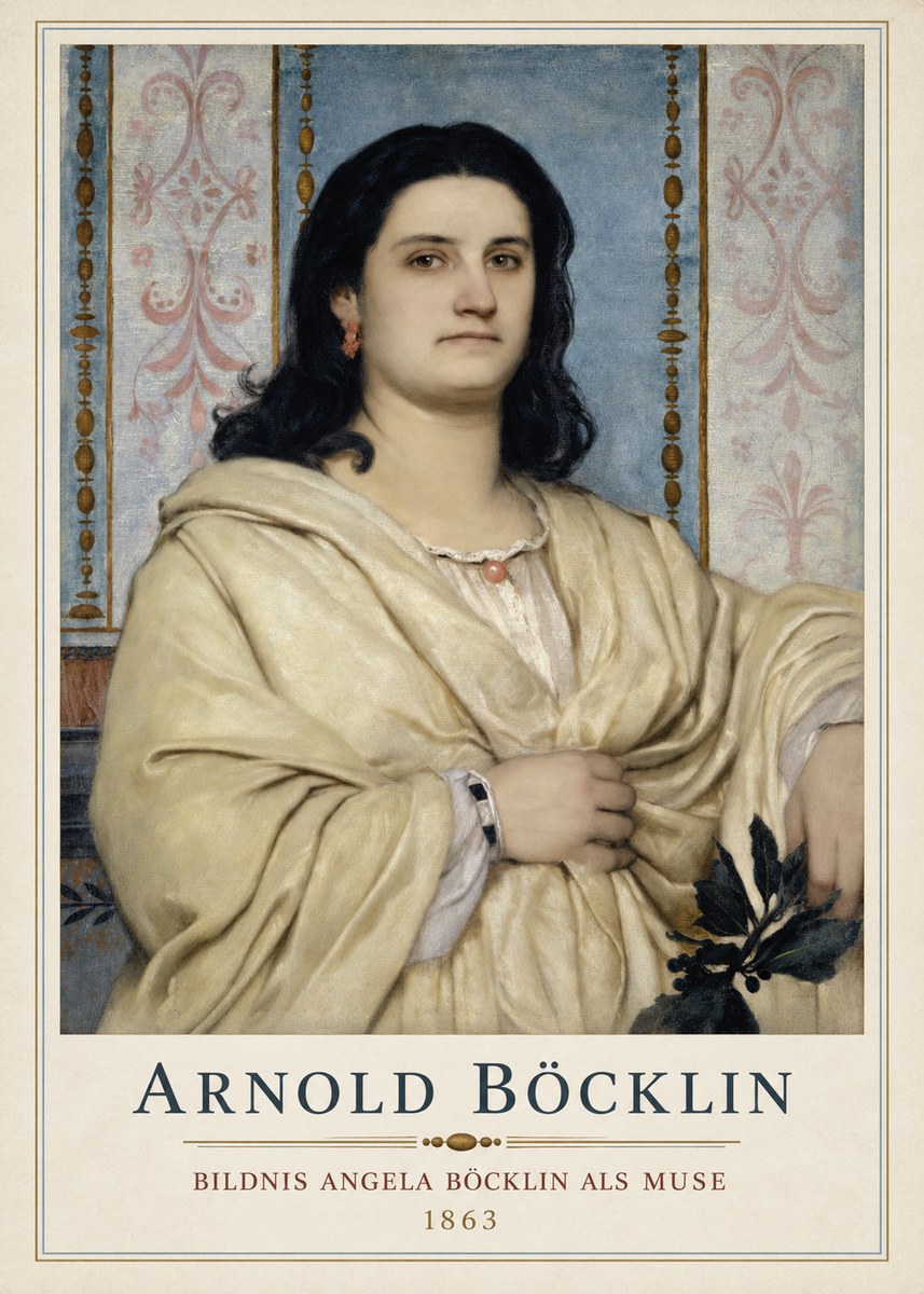 Arnold Böcklin Bildnis Angela Böcklin Als Muse No1 - Juliste