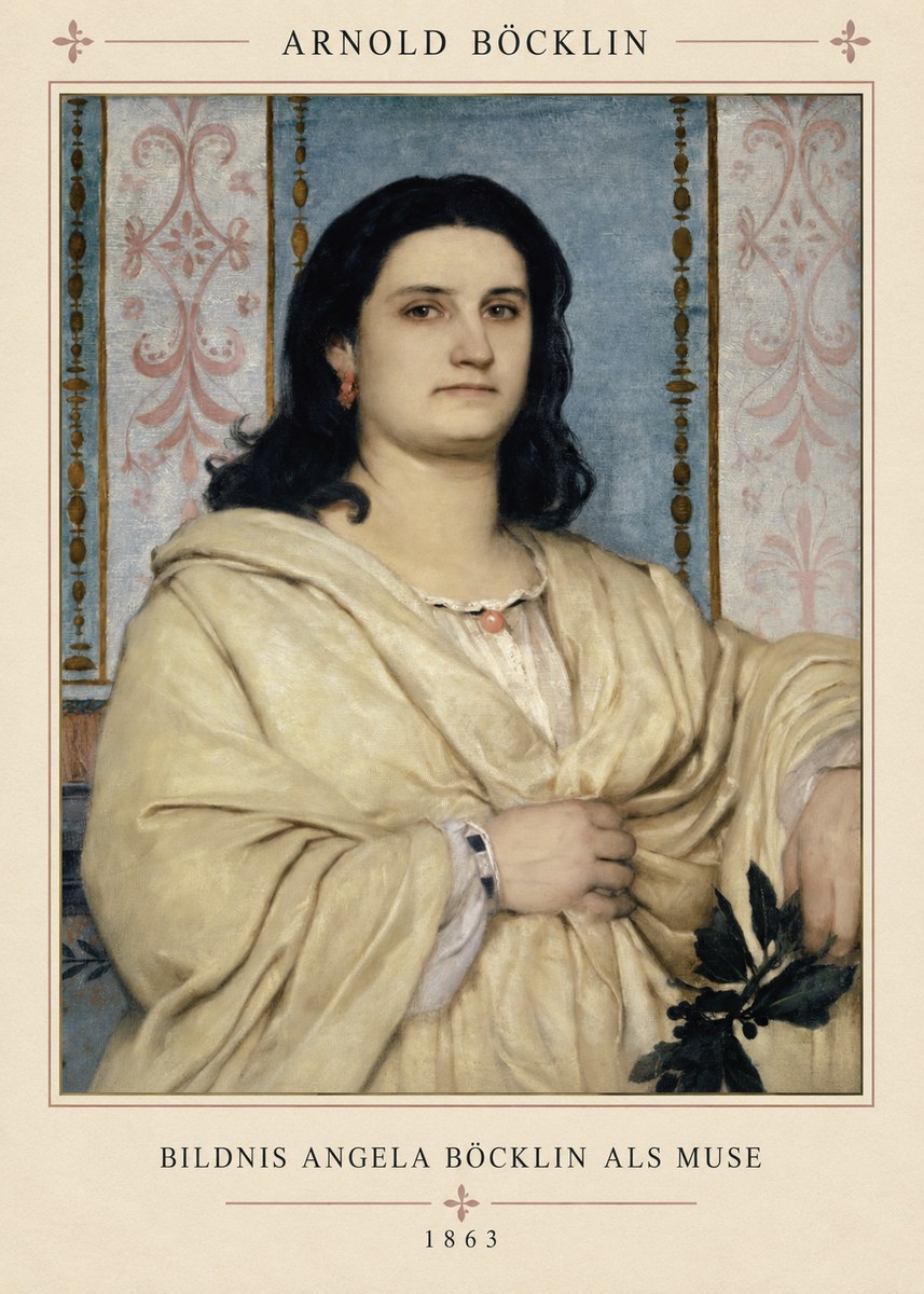 Arnold Böcklin Bildnis Angela Böcklin Als Muse No4 - Juliste