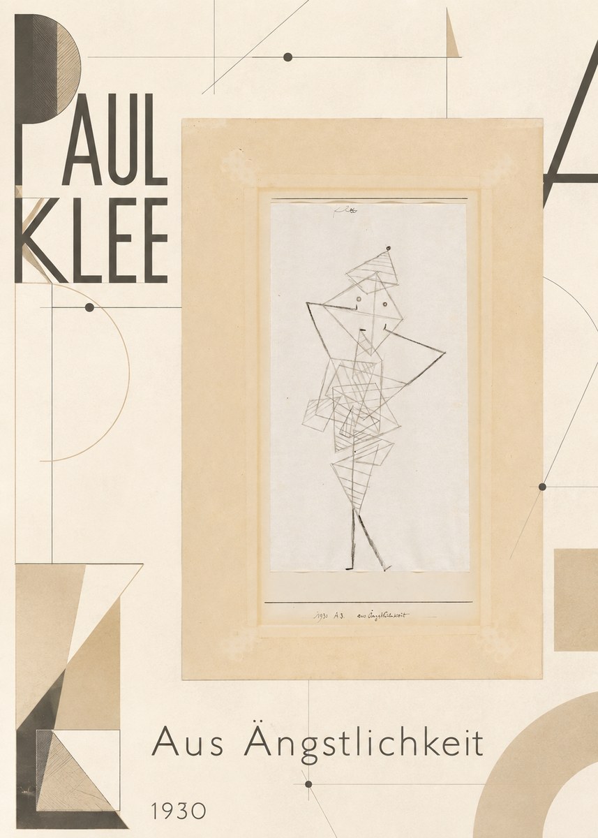 Paul Klee Aus Ängstlichkeit No5 - Juliste