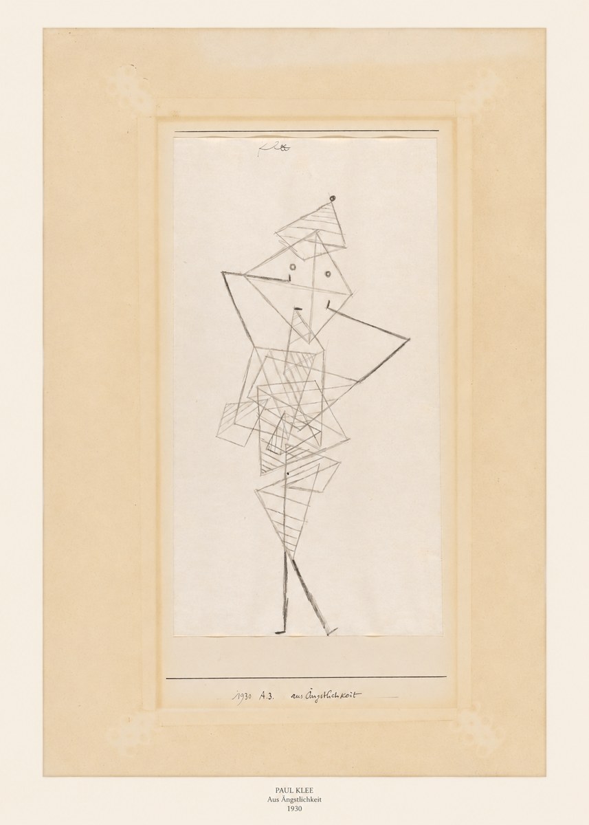 Paul Klee Aus Ängstlichkeit No6 - Juliste