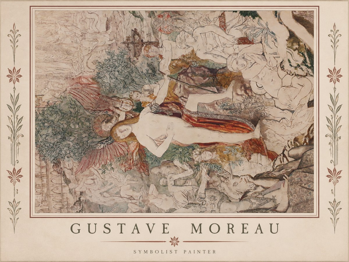 Gustave Moreau Adam and Eve No1 - Juliste