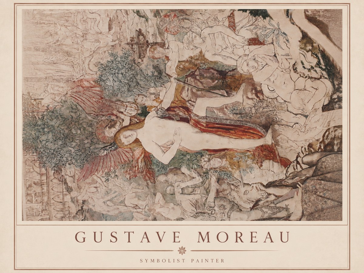 Gustave Moreau Adam and Eve No2 - Juliste