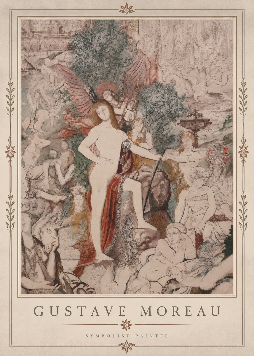 Gustave Moreau Adam and Eve No5 - Juliste