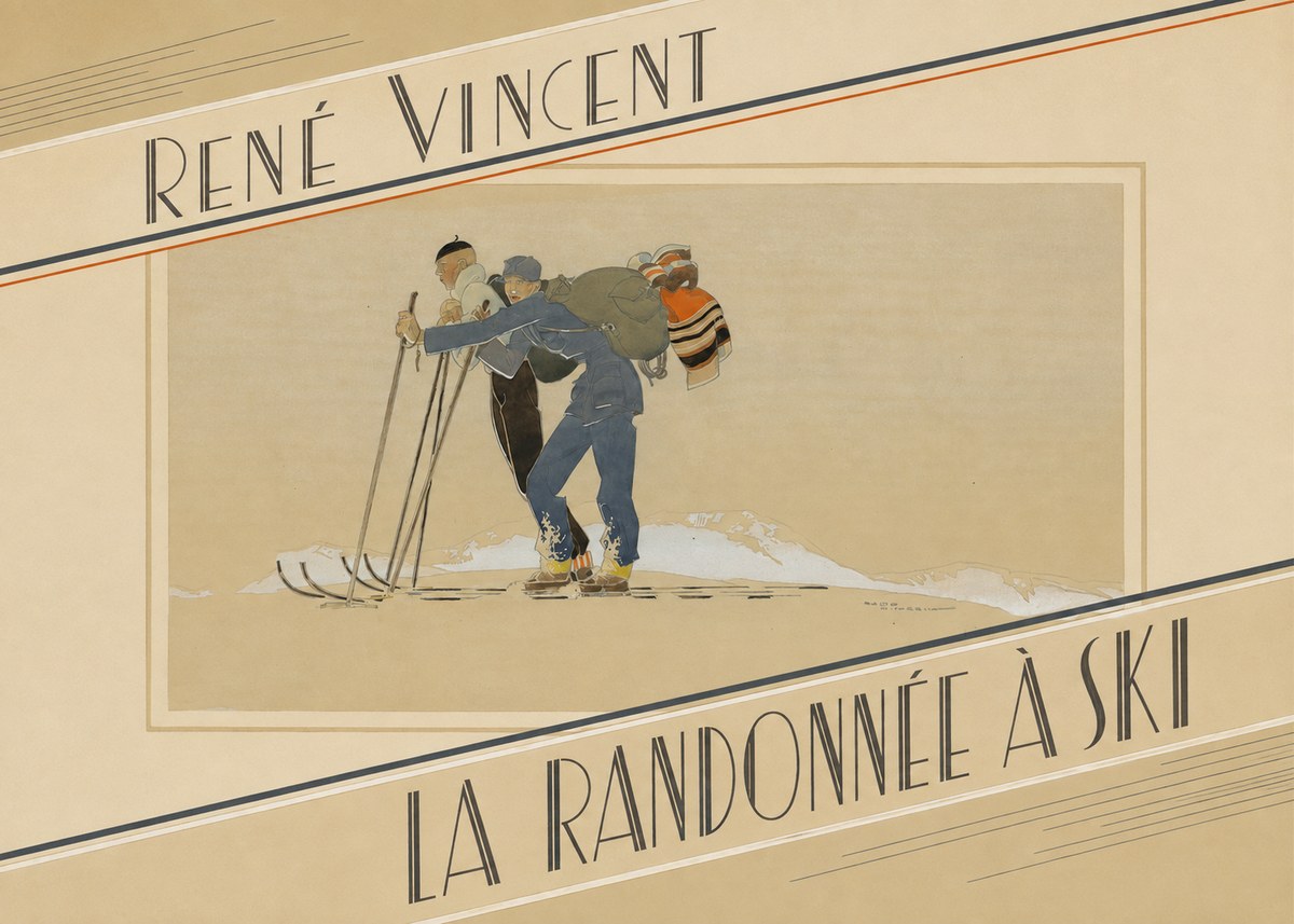 René Vincent La Randonnée À Ski No5 - Juliste