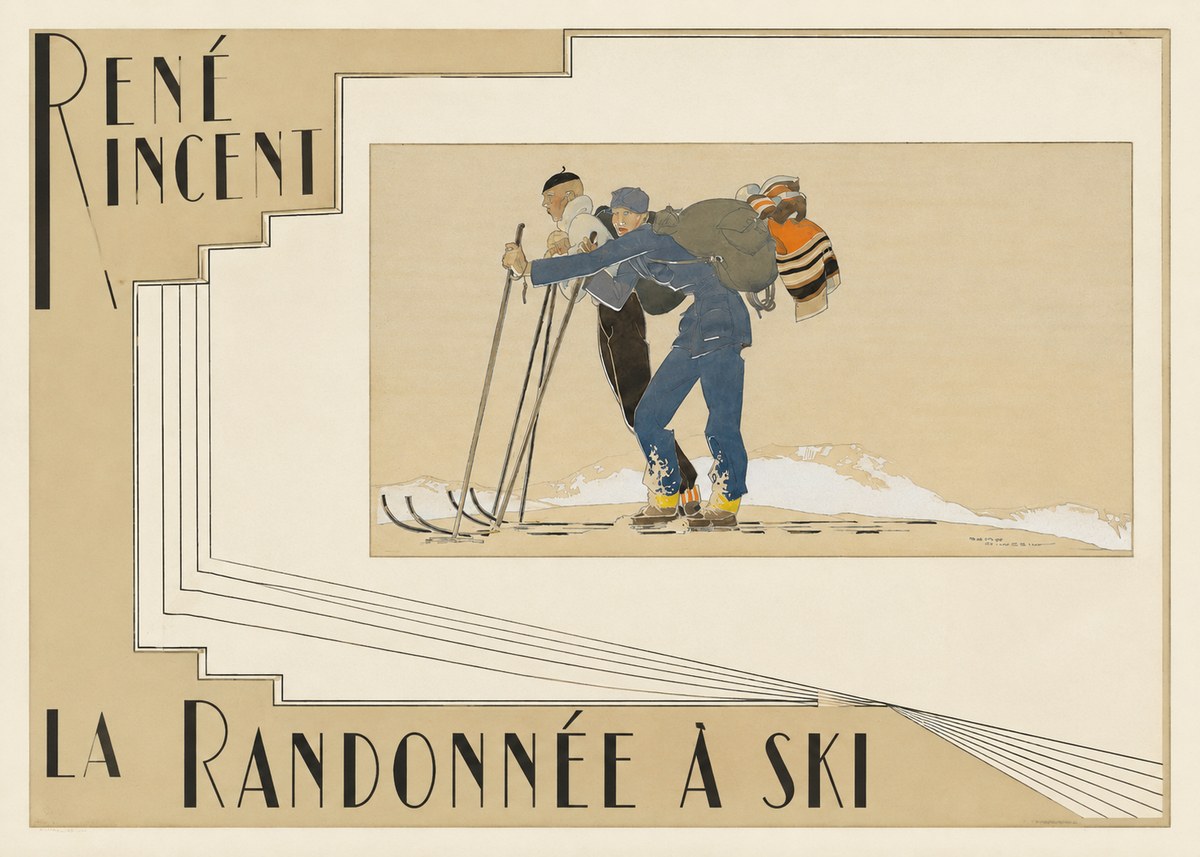 René Vincent La Randonnée À Ski No6 - Juliste
