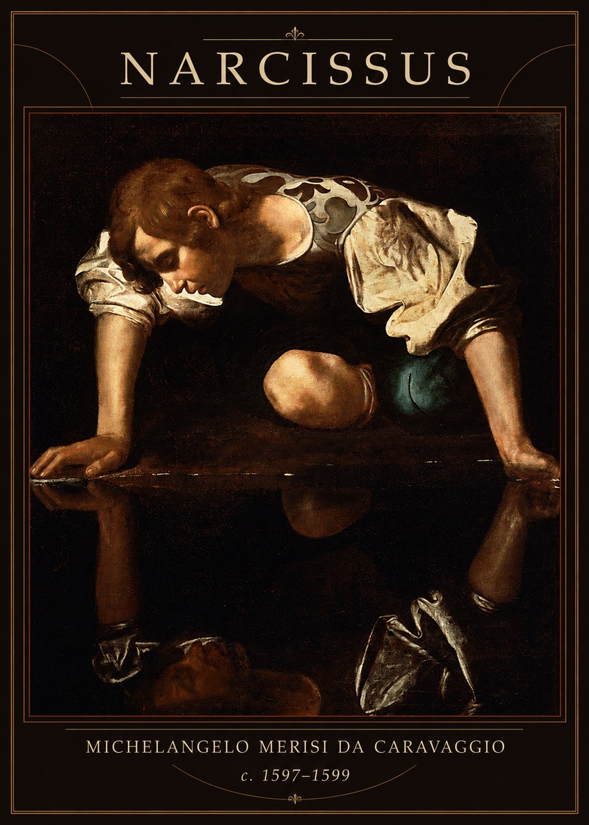 Michelangelo Merisi da Caravaggio Narcissus I No1 - Juliste