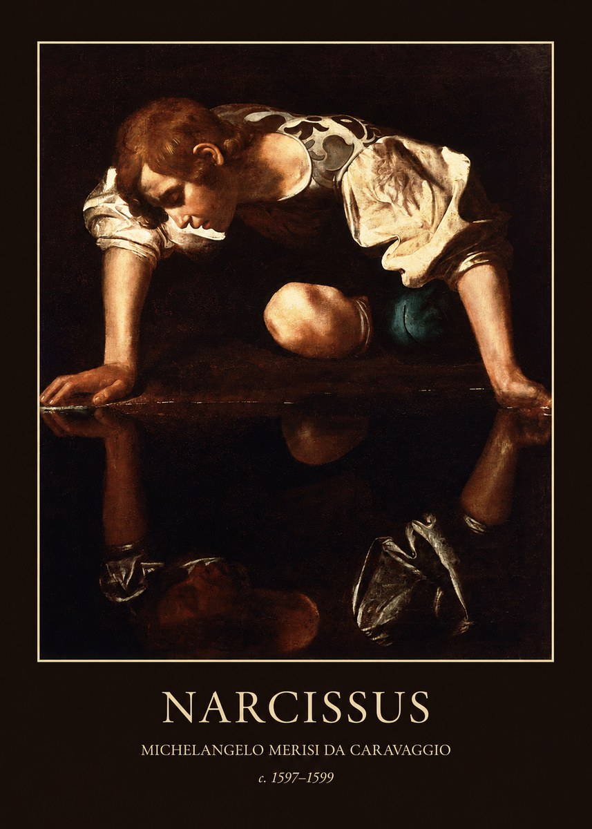 Michelangelo Merisi da Caravaggio Narcissus I No3 - Juliste