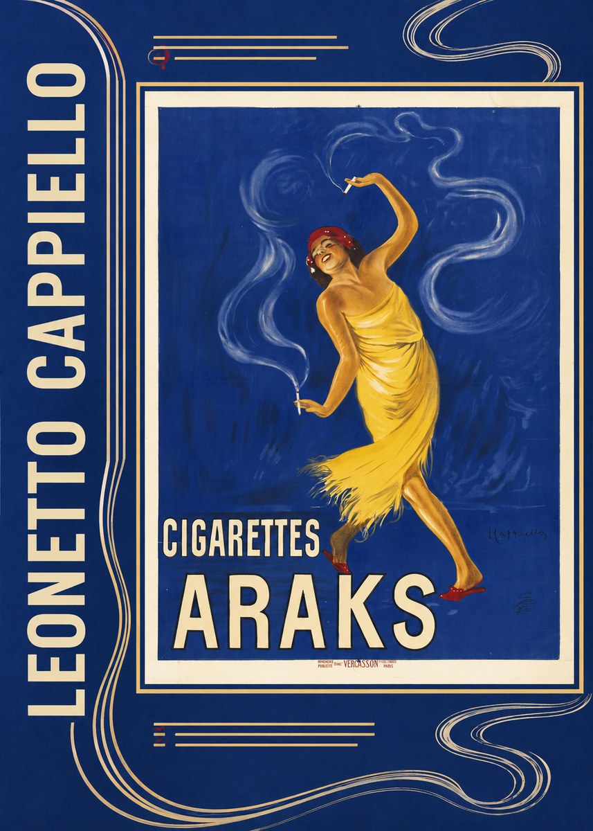 Leonetto Cappiello Cigarettes Araks No2 - Juliste