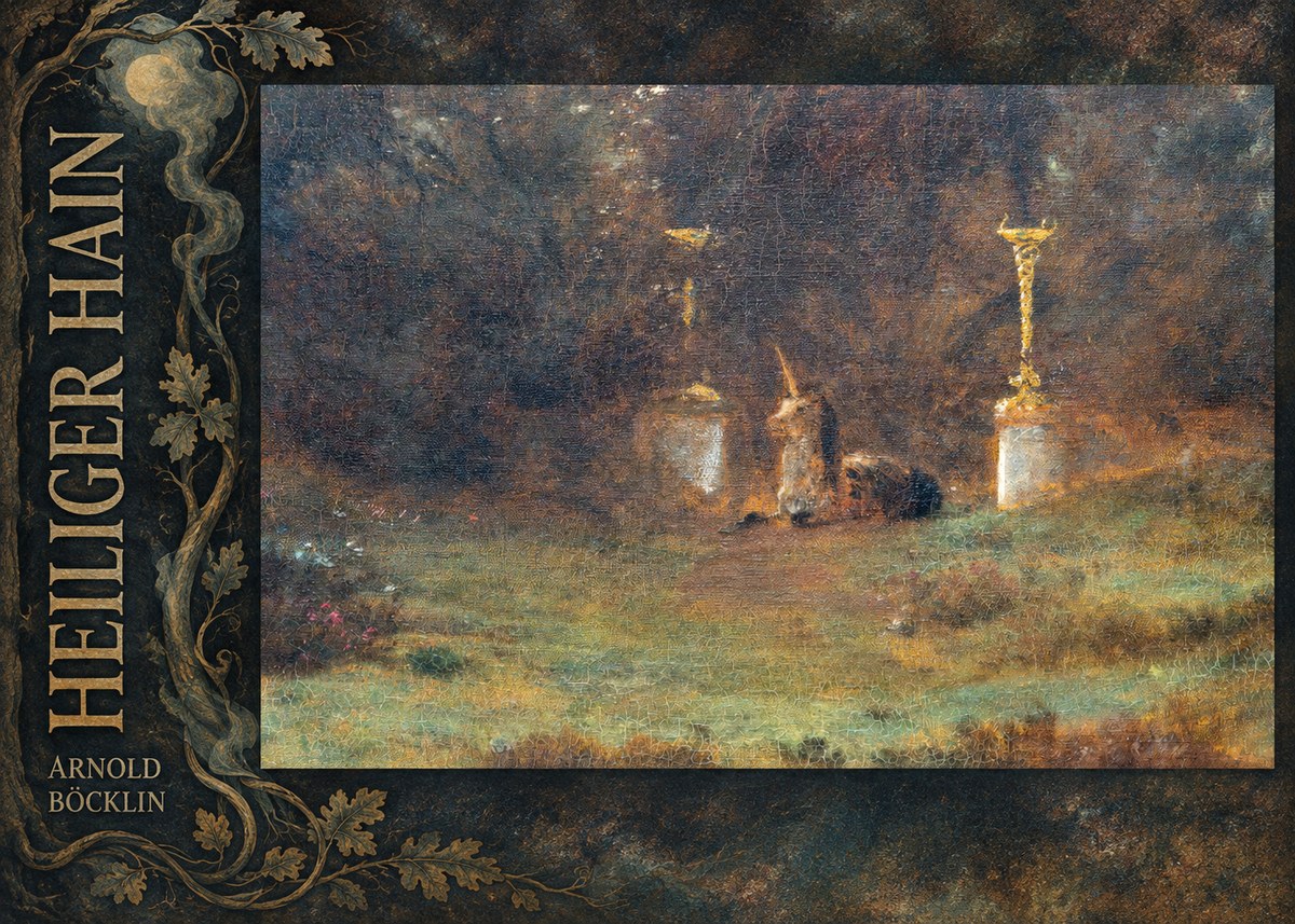 Arnold Böcklin Heiliger Hain No6 - Juliste