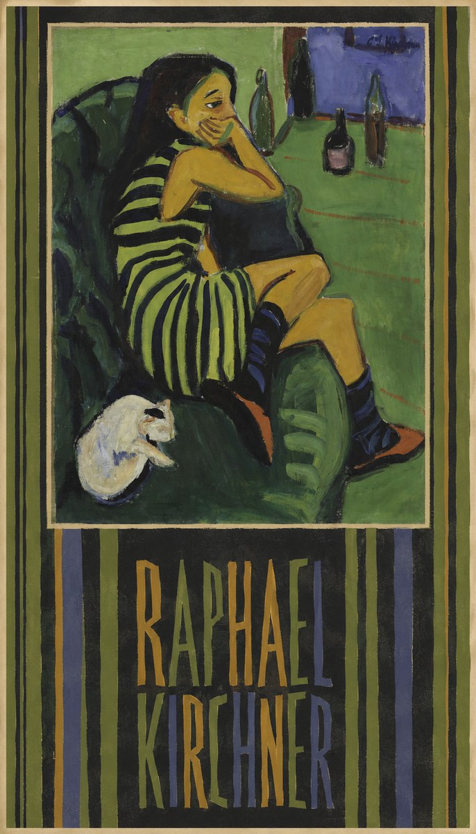Raphael Kirchner Woman with a Cat No5 - Juliste