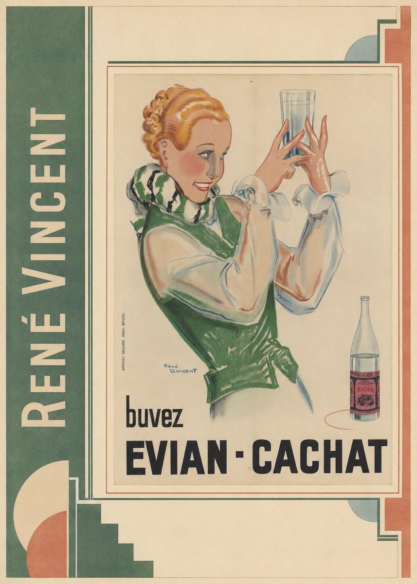 René Vincent Evian - Cachat No2 - Juliste
